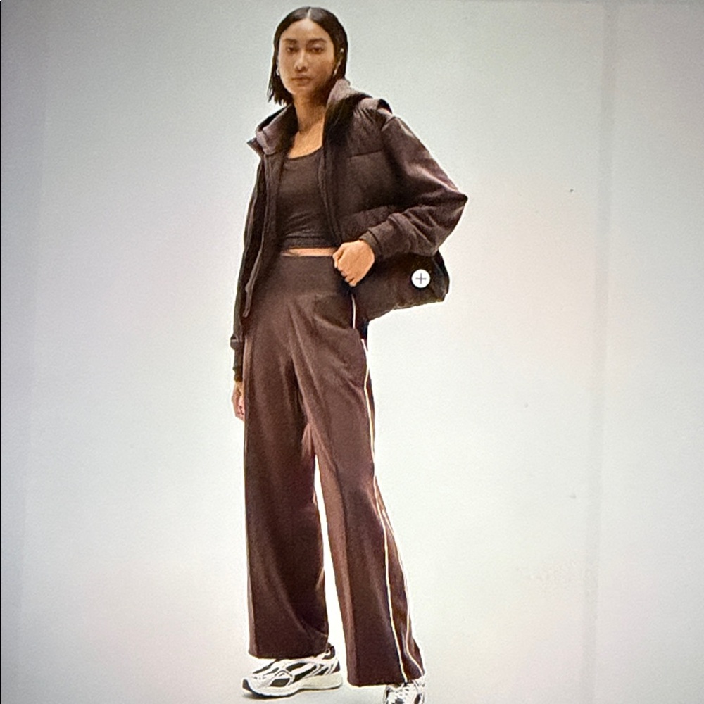 Athleta Track Strip High Rise Wide Leg Pant